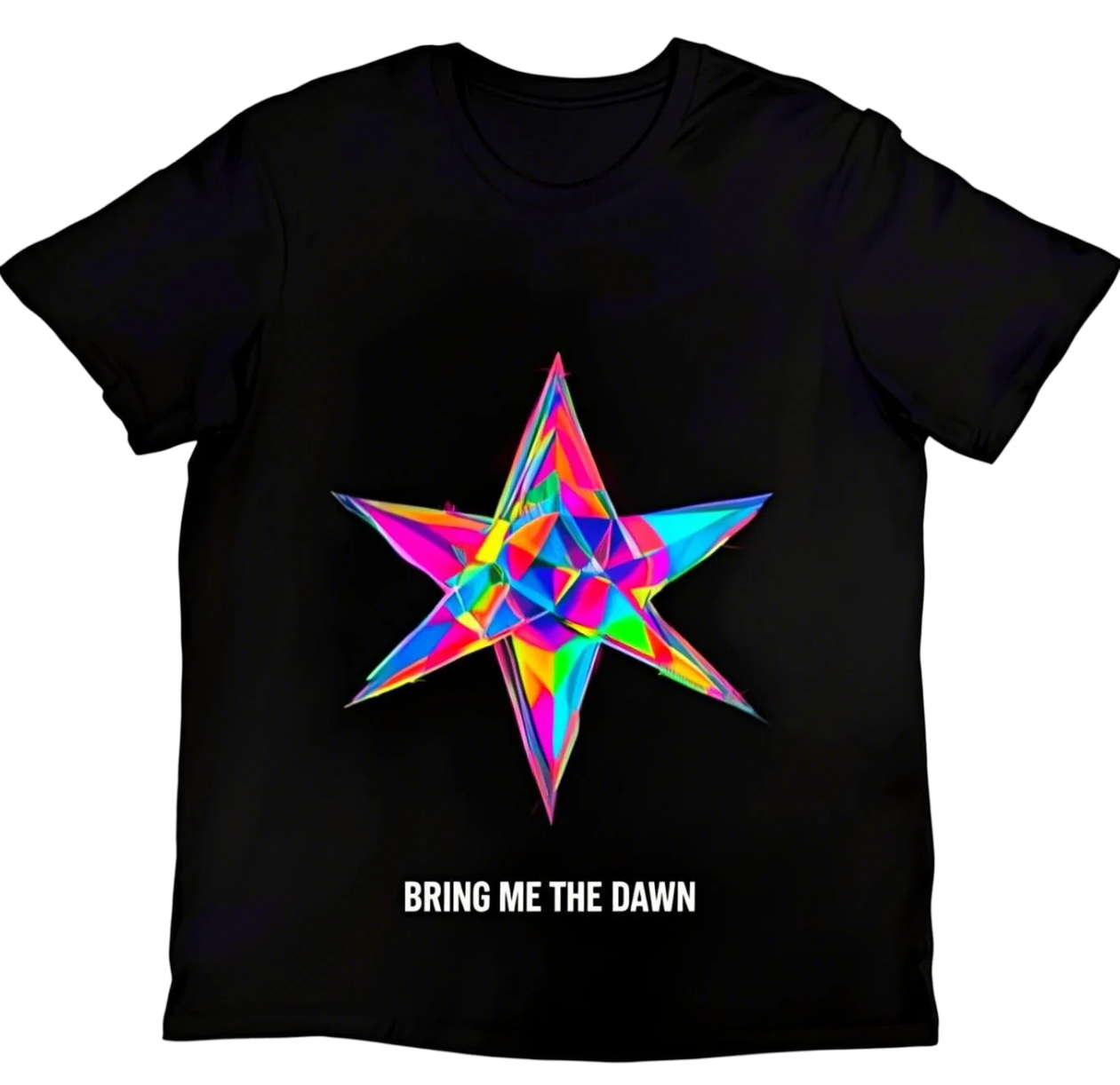 Bring Me The Dawn T shirt with colorful star